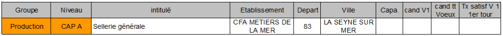 CAP A sellerie générale