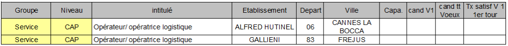 CAP operateur logistique